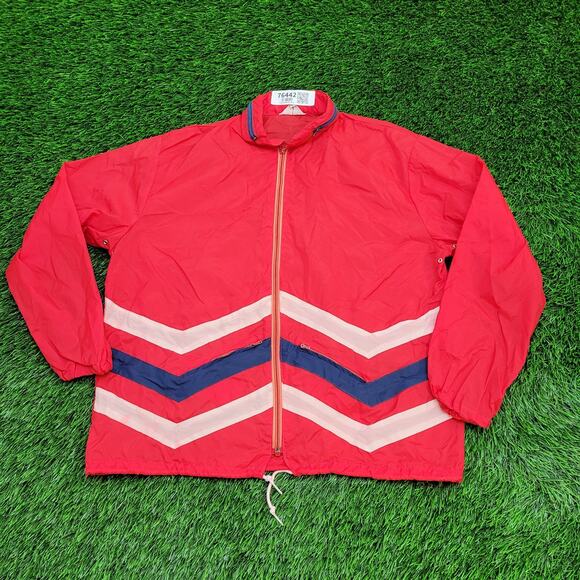 Vintage 80s MOD Windbreaker Jacket M/L 21x23 Cropped - Picture 1 of 14